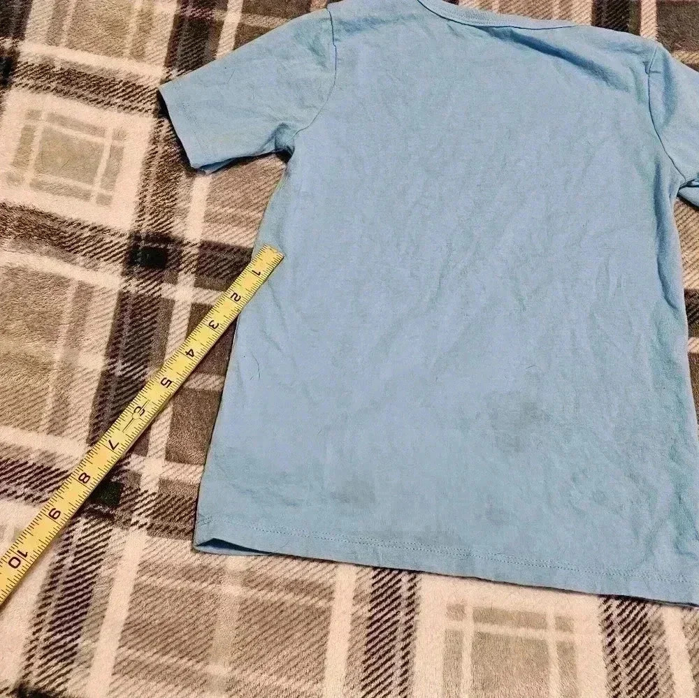Childrens Place 5t blue 100% cotton shark shirt - Picture 5 of 9